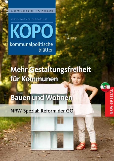 aktuelle Ausgabe der Kopo - kommunalpolitische Blätter zur Kommunalpolitik