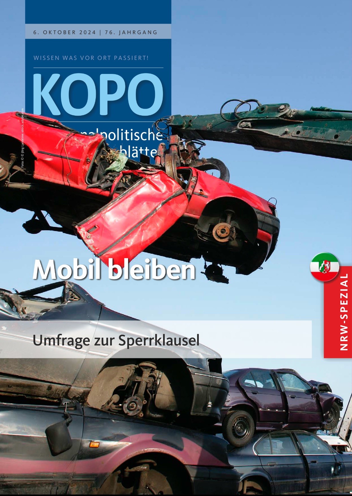 aktuelle Ausgabe der Kopo - kommunalpolitische Blätter zur Kommunalpolitik